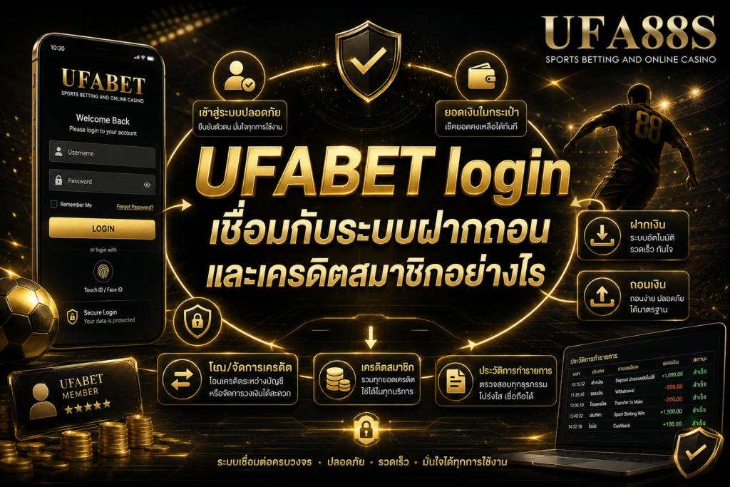 UFABETlogin เชื่อมกับระบบฝากถอนและเครดิตสมาชิกอย่างไร