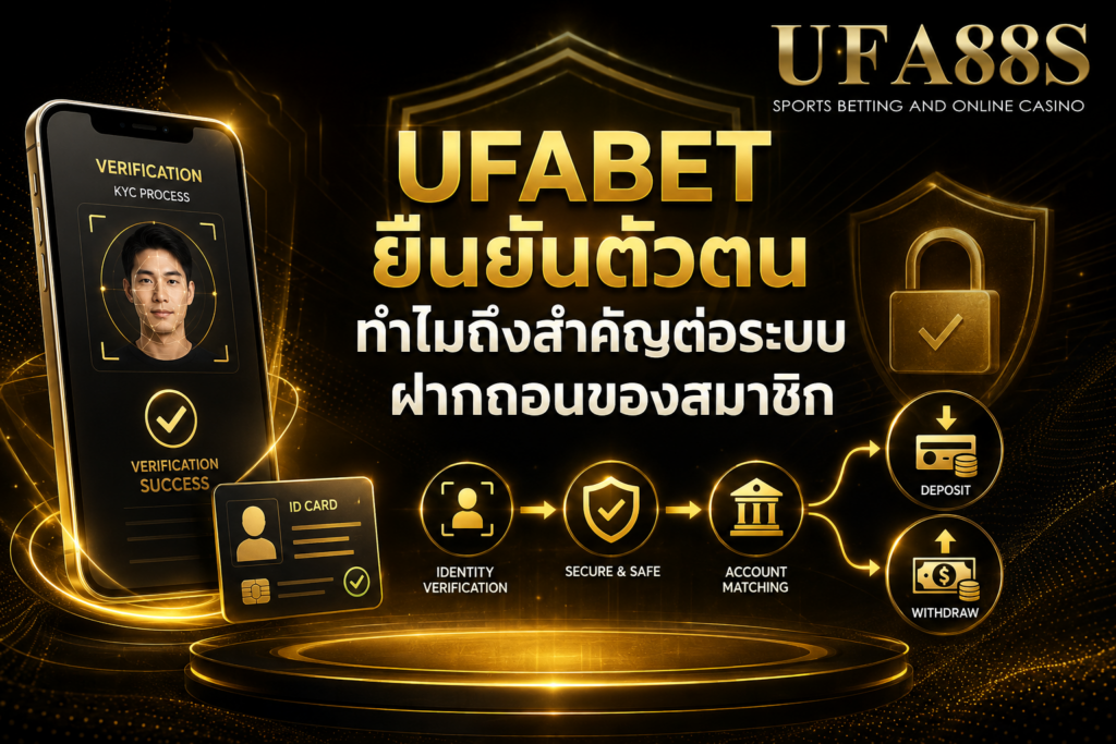 UFABETยืนยันตัวตน ทำไมถึงสำคัญต่อระบบฝากถอนของสมาชิก