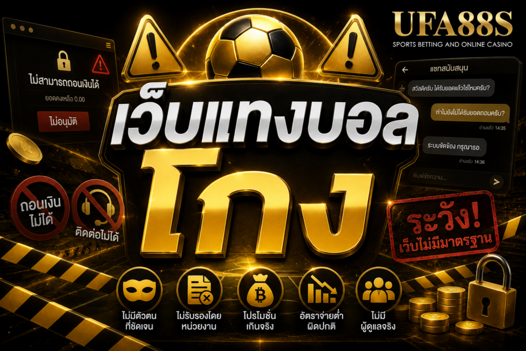 เว็บแทงบอลโกง ดูอย่างไร มีวิธีป้องกันอย่างไร อ่านที่นี่