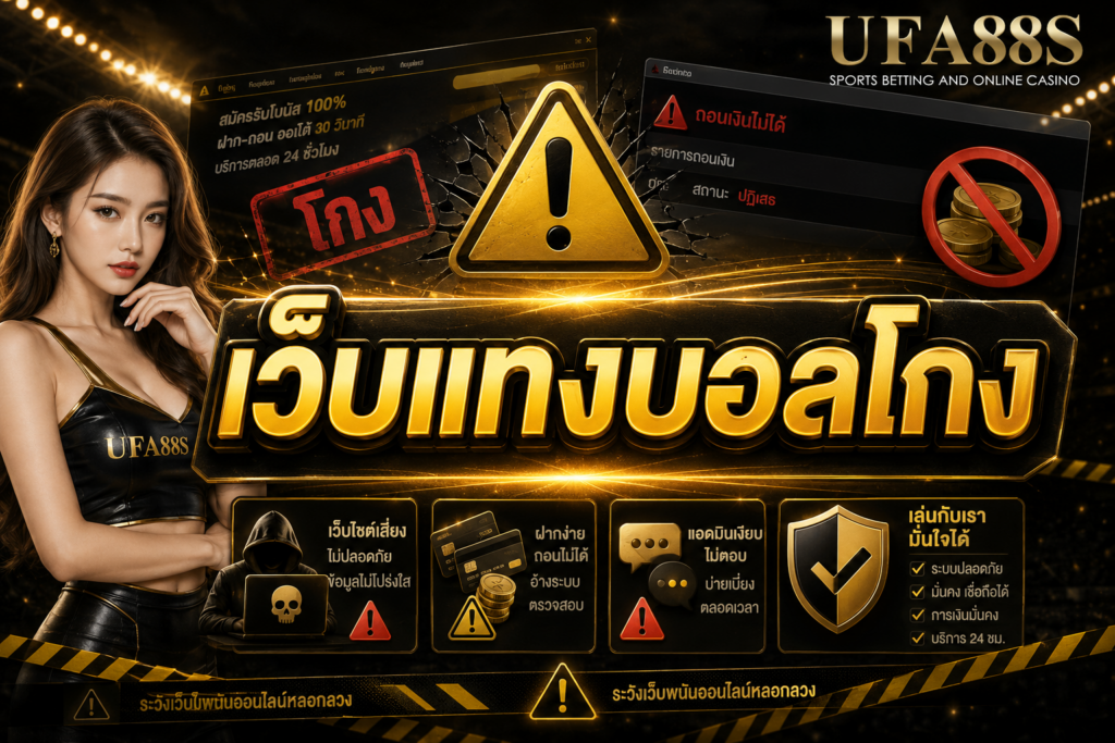 เว็บแทงบอลโกง ต้องดูอย่างไร มีวิธีการรับมือแบบไหน