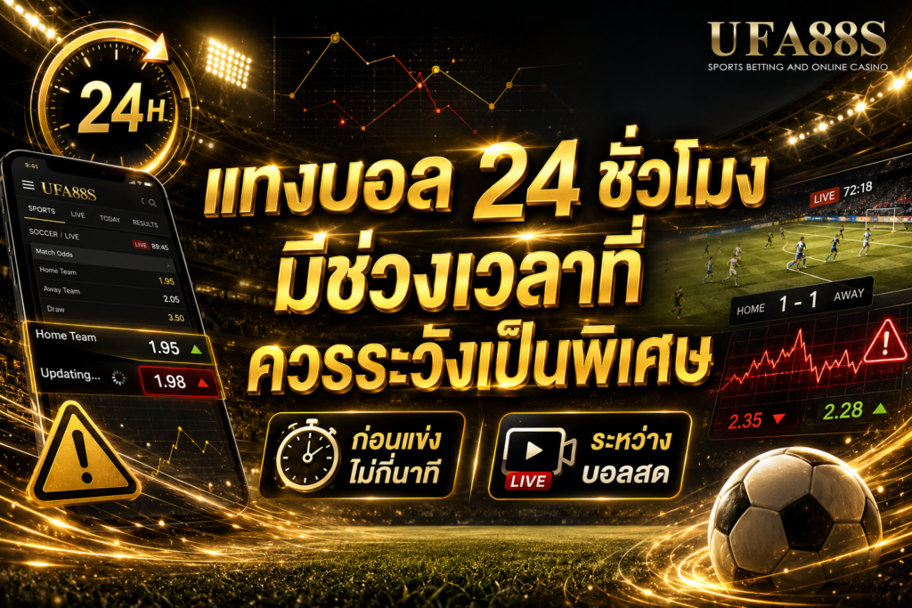แทงบอล24ชั่วโมง มีช่วงเวลาที่ควรระวังเป็นพิเศษ