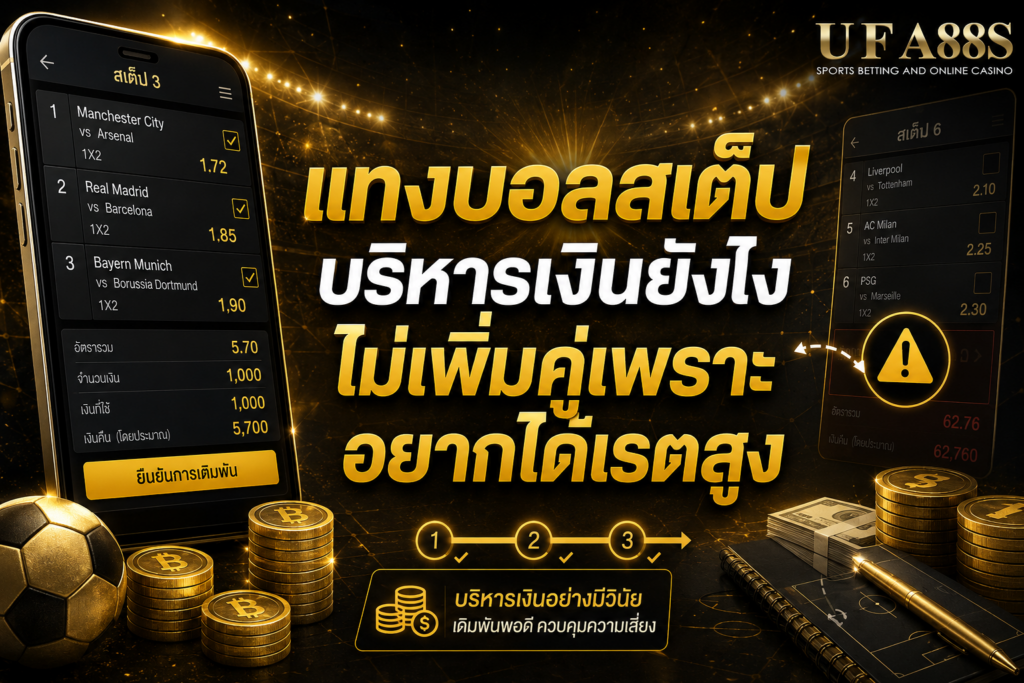 แทงบอลสเต็ปบริหารเงินยังไง ไม่เพิ่มคู่เพราะอยากได้เรตสูง