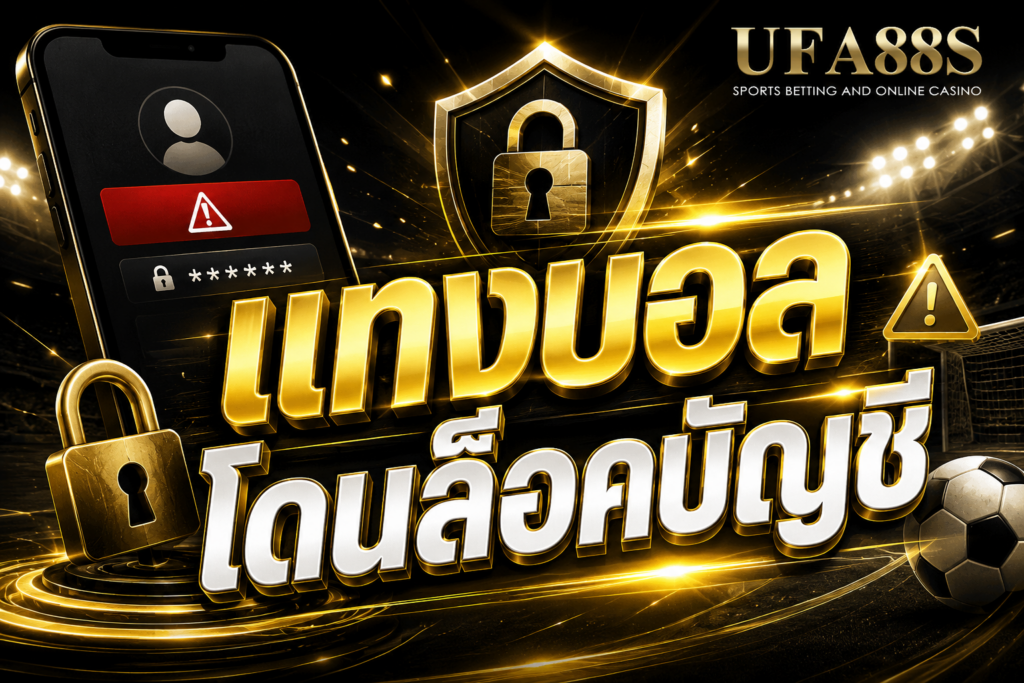 แทงบอลโดนล็อคบัญชี เรียนรู้วิธีแก้ได้ที่ ufa88s