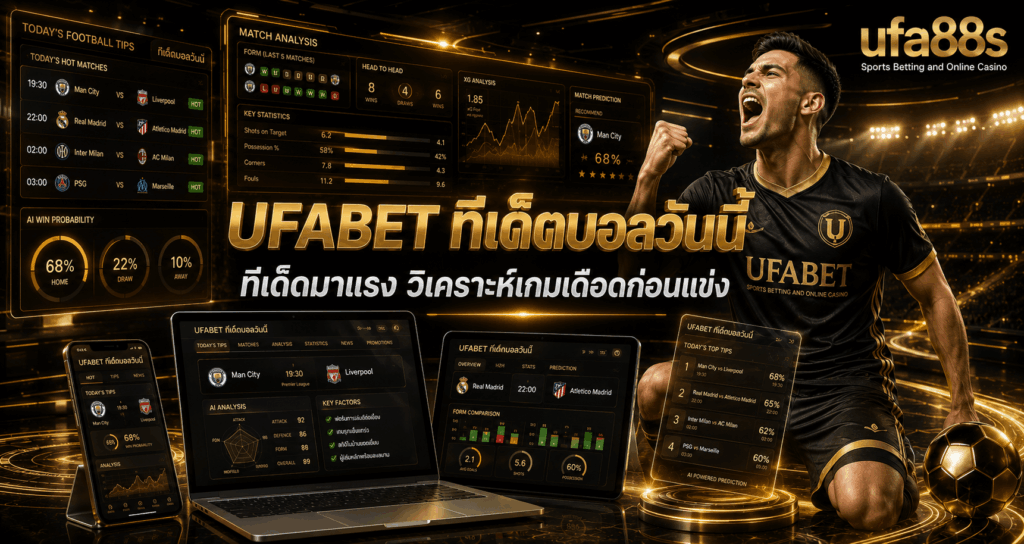 UFABET ทีเด็ดบอลวันนี้
