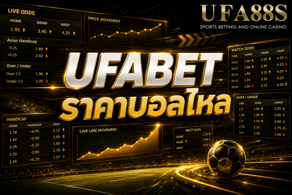 UFABET ราคาบอลไหล รู้ทันความเปลี่ยนแปลงก่อนแข่ง