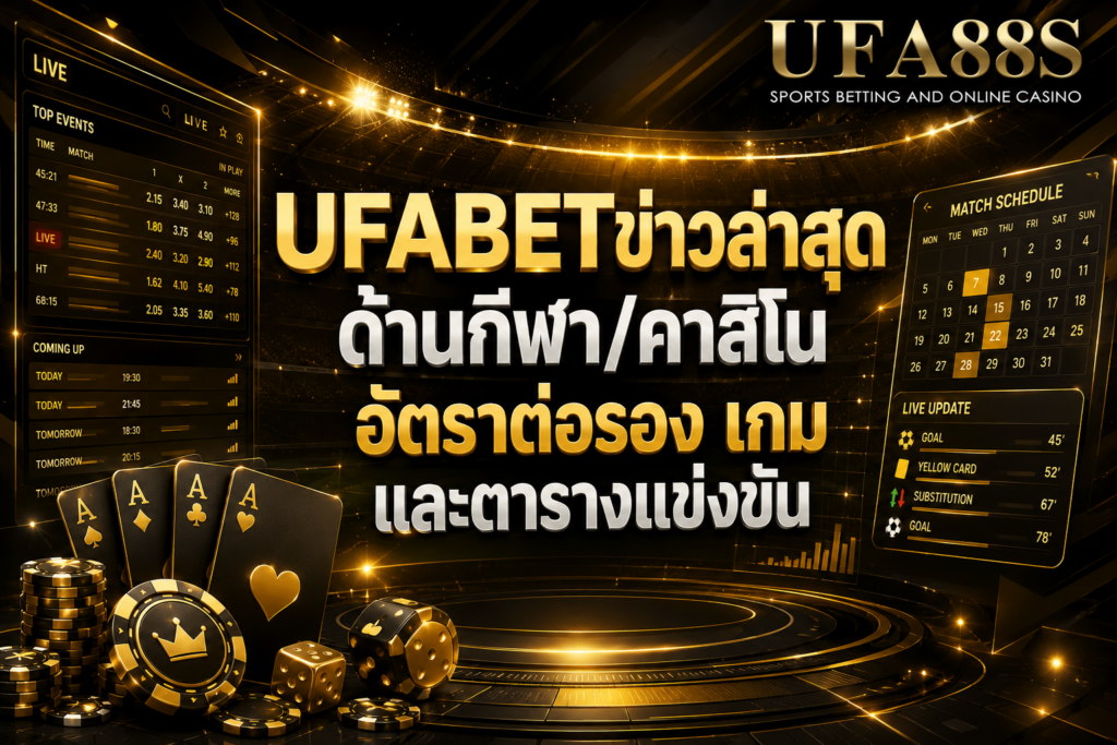 UFABETข่าวล่าสุด ด้านกีฬา คาสิโน อัตราต่อรอง เกม และตารางแข่งขัน