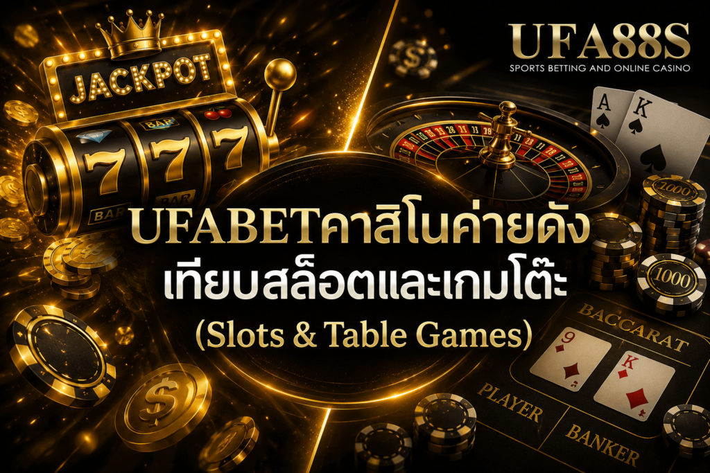 UFABETคาสิโนค่ายดัง เทียบสล็อตและเกมโต๊ะ (Slots & Table Games)