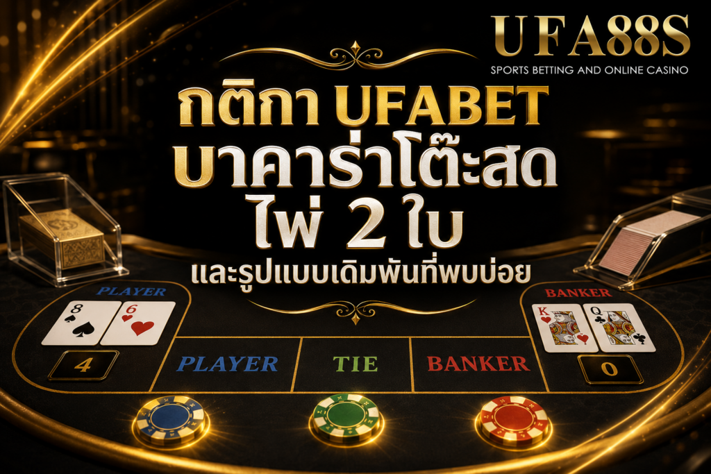 กติกา UFABETบาคาร่าโต๊ะสด ไพ่ 2 ใบ และรูปแบบเดิมพันที่พบบ่อย