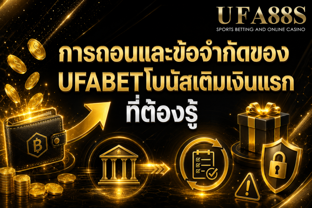 การถอนและข้อจำกัดของ UFABETโบนัสเติมเงินแรก ที่ต้องรู้