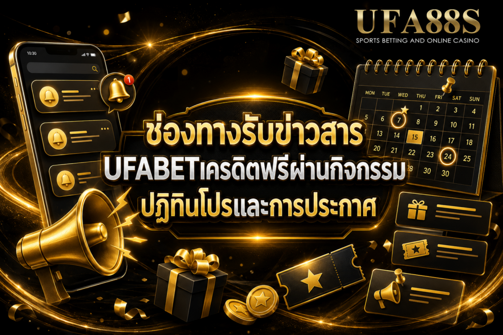 ช่องทางรับข่าวสาร UFABETเครดิตฟรีผ่านกิจกรรม ปฏิทินโปรและการประกาศ