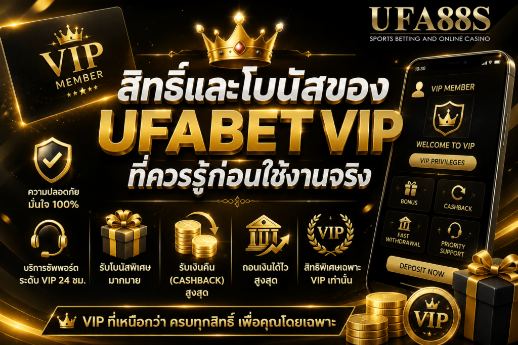 สิทธิ์และโบนัสของ UFABETVIP ที่ควรรู้ก่อนใช้งานจริง