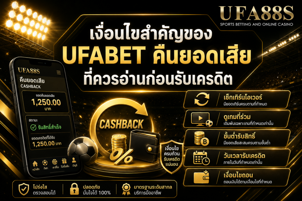 เงื่อนไขสำคัญของ UFABETคืนยอดเสีย ที่ควรอ่านก่อนรับเครดิต