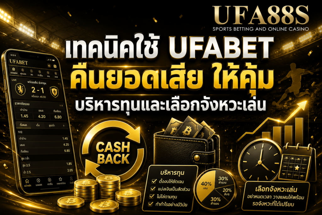 เทคนิคใช้ UFABETคืนยอดเสีย ให้คุ้ม บริหารทุนและเลือกจังหวะเล่น