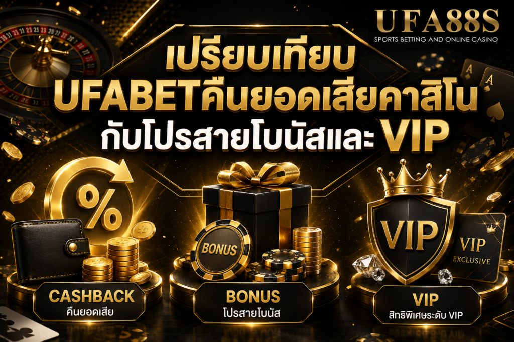 เปรียบเทียบ UFABETคืนยอดเสียคาสิโน กับโปรสายโบนัสและ VIP