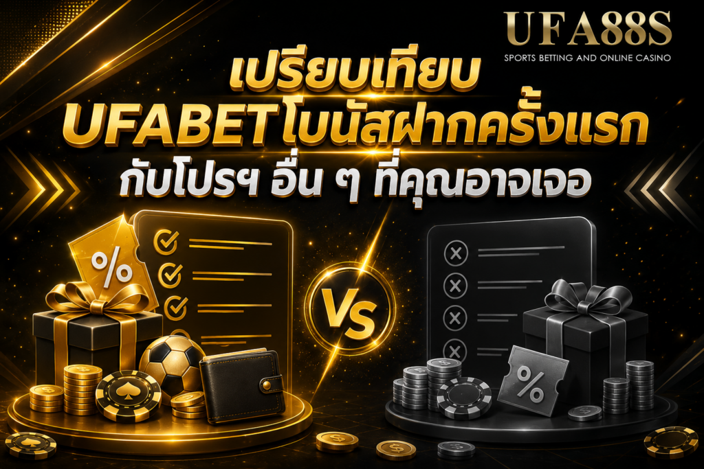 เปรียบเทียบ UFABETโบนัสฝากครั้งแรก กับโปรฯ อื่น ๆ ที่คุณอาจเจอ