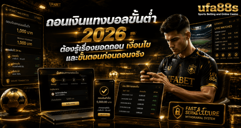 ถอนเงินแทงบอลขั้นต่ำ