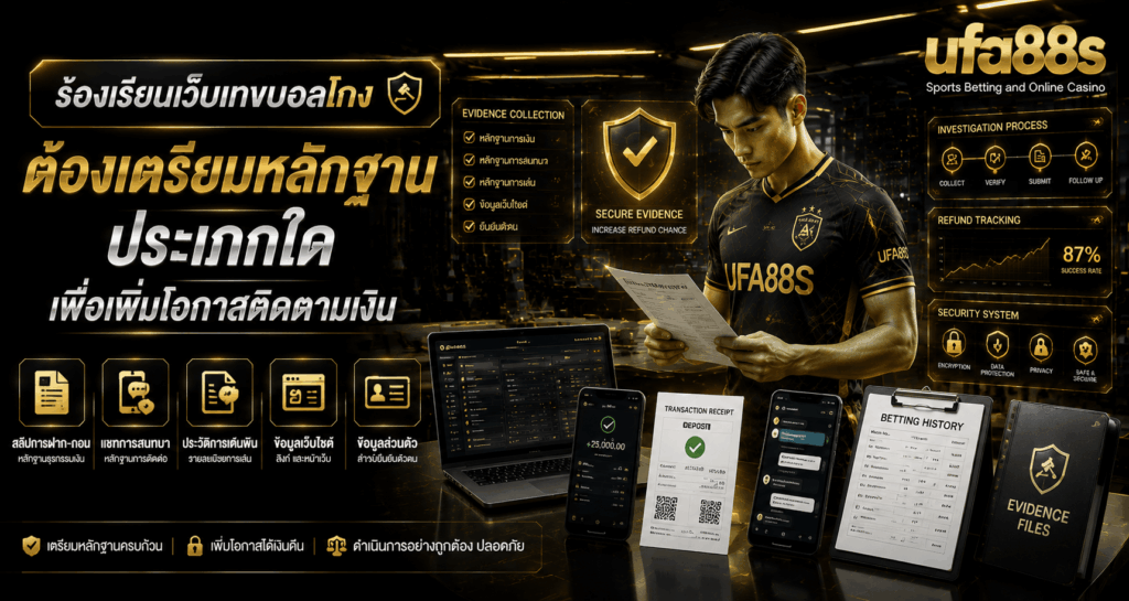 ร้องเรียนเว็บแทงบอลโกง