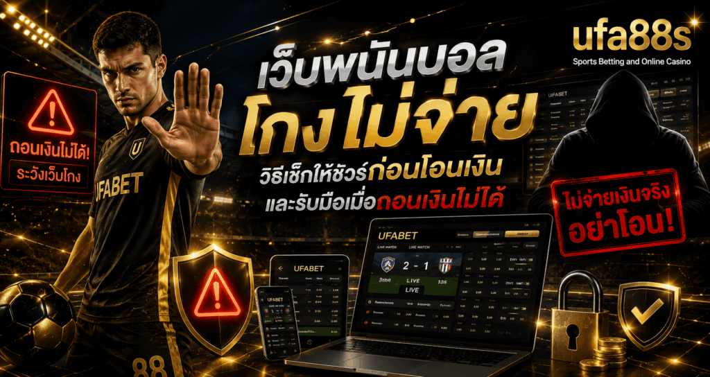 เว็บพนันบอลโกงไม่จ่าย