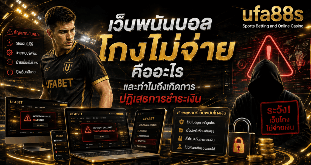 เว็บพนันบอลโกงไม่จ่าย