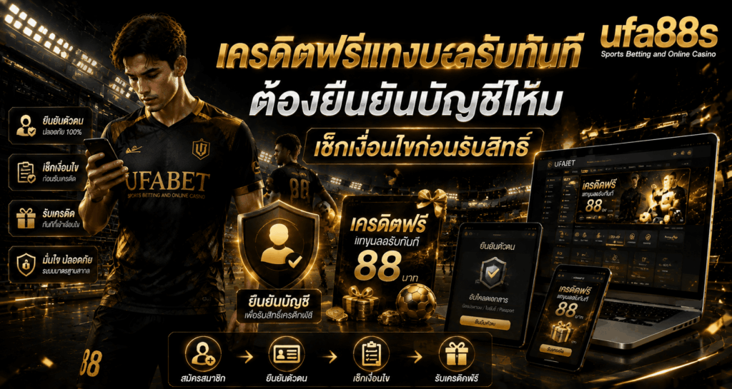 เครดิตฟรีแทงบอลรับทันที