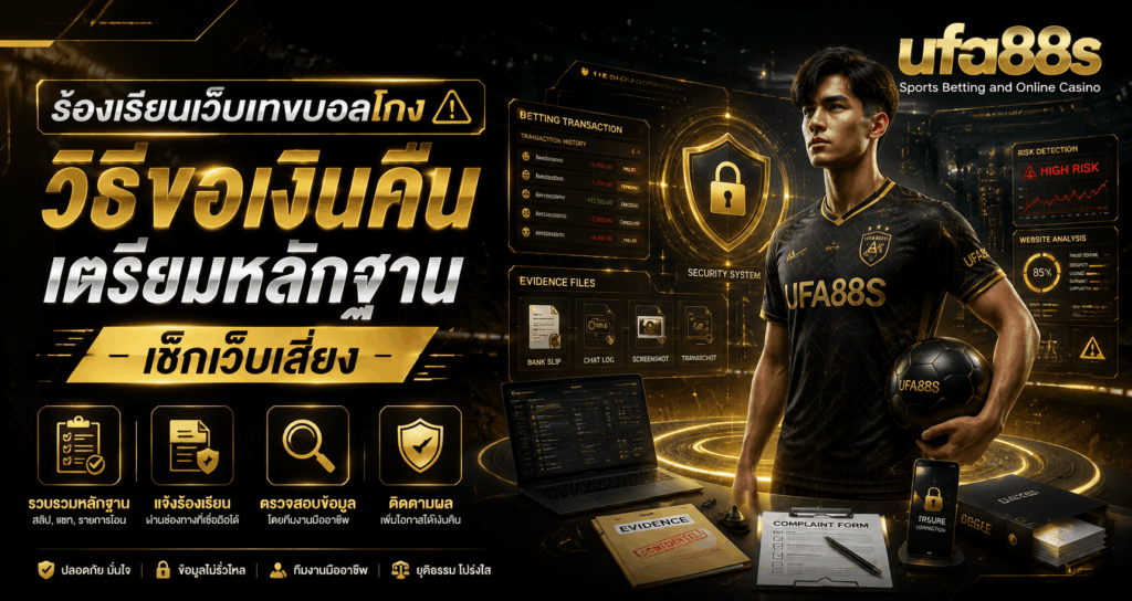 ร้องเรียนเว็บแทงบอลโกง