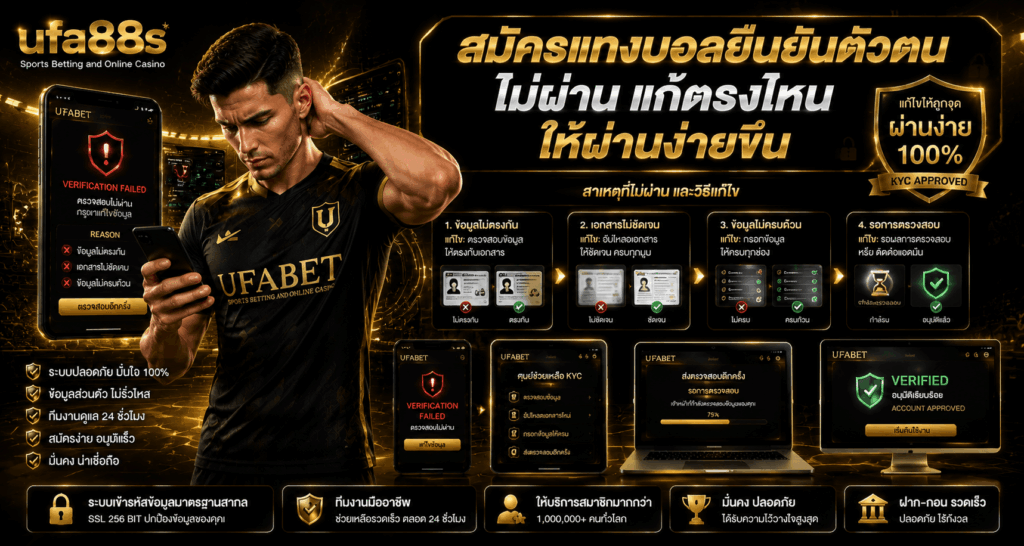 สมัครแทงบอลยืนยันตัวตน