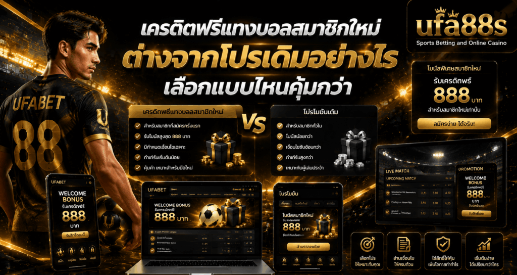 เครดิตฟรีแทงบอลสมาชิกใหม่