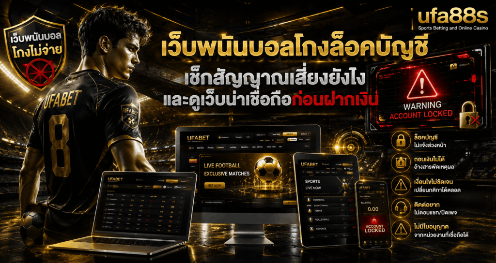 เว็บพนันบอลโกงล็อคบัญชี