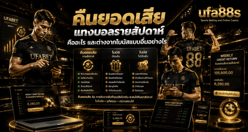 คืนยอดเสียแทงบอลรายสัปดาห์