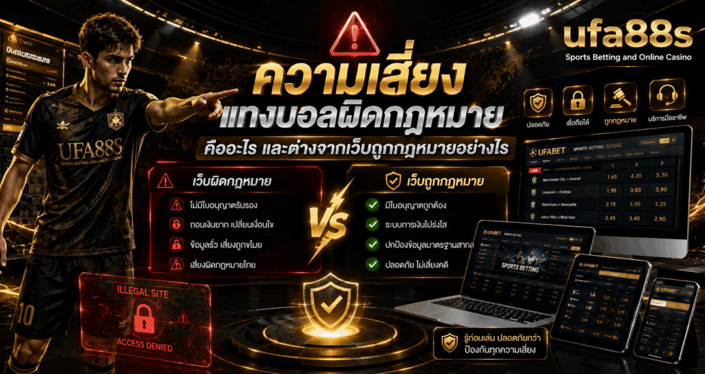 ความเสี่ยงแทงบอลผิดกฎหมาย