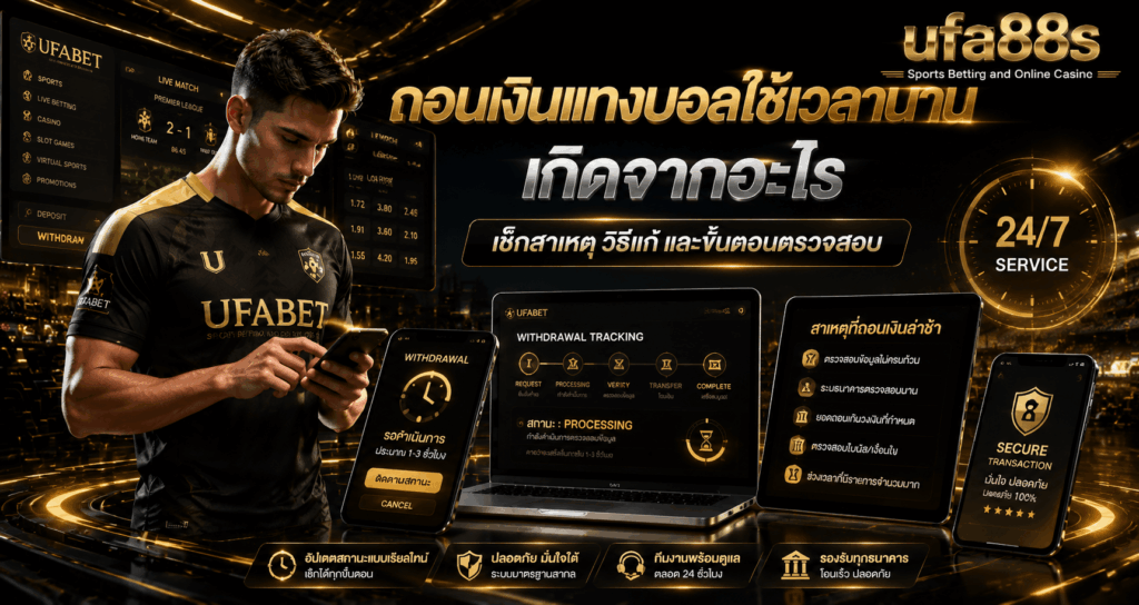 ถอนเงินแทงบอลใช้เวลานาน