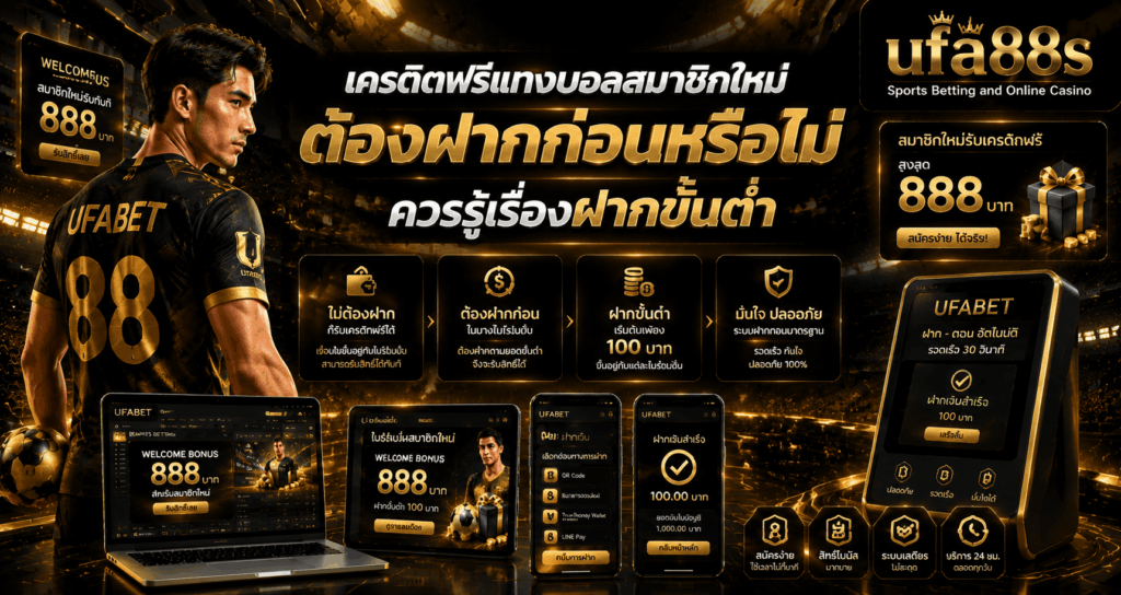 เครดิตฟรีแทงบอลสมาชิกใหม่