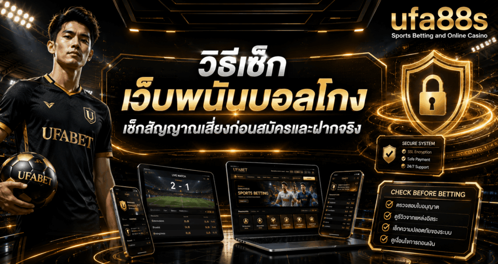 วิธีเช็กเว็บพนันบอลโกง