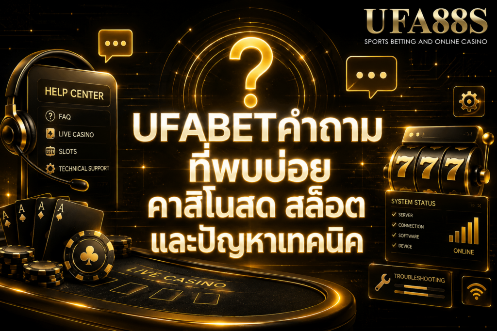 UFABETคำถามที่พบบ่อย คาสิโนสด สล็อต และปัญหาเทคนิค