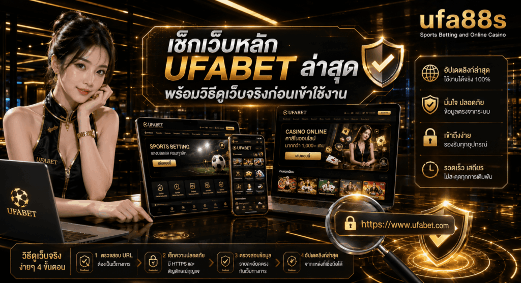 เช็กเว็บหลัก UFABET