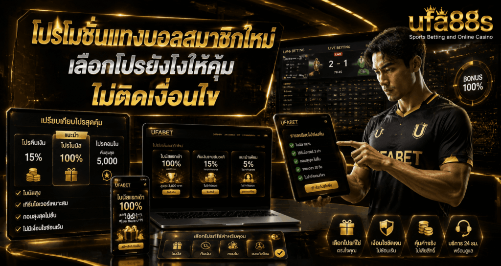 โปรโมชั่นแทงบอลสมาชิกใหม่