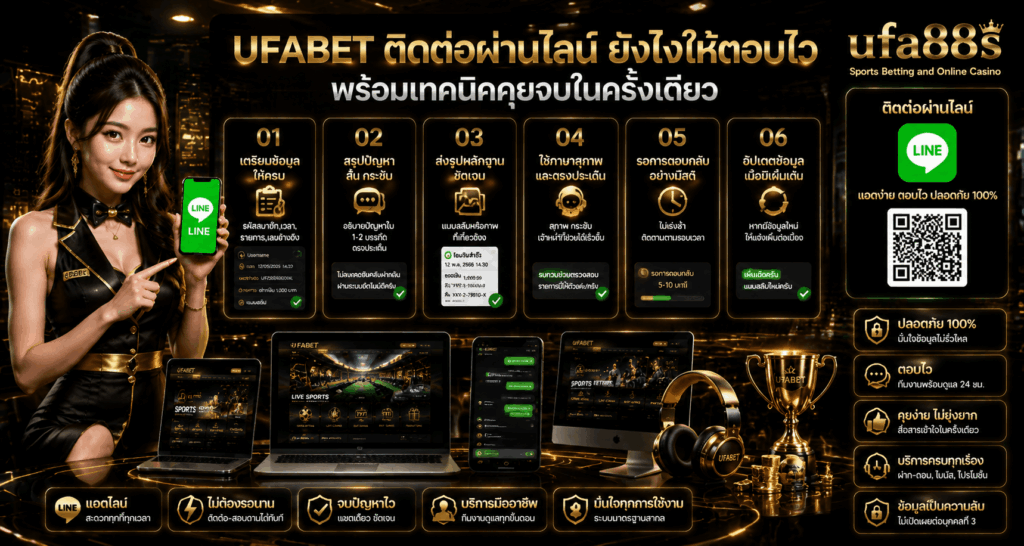 UFABET ติดต่อผ่านไลน์