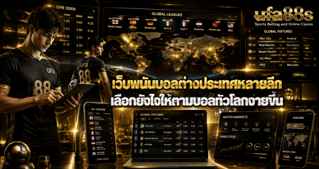 เว็บพนันบอลต่างประเทศหลายลีก