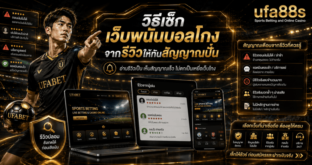 วิธีเช็กเว็บพนันบอลโกง