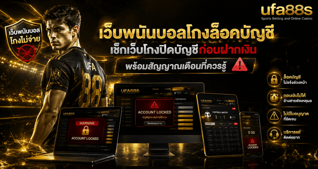 เว็บพนันบอลโกงล็อคบัญชี