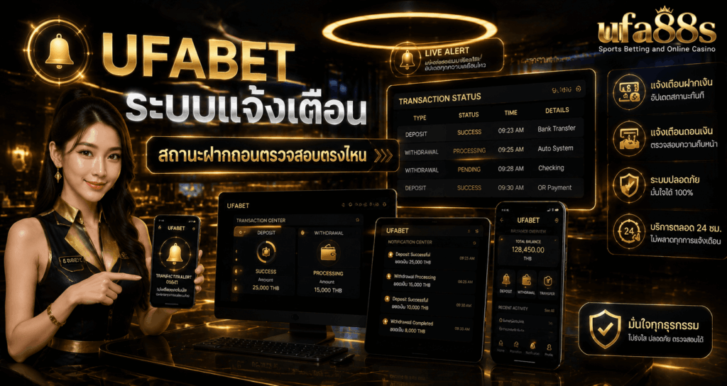 UFABET ระบบแจ้งเตือน