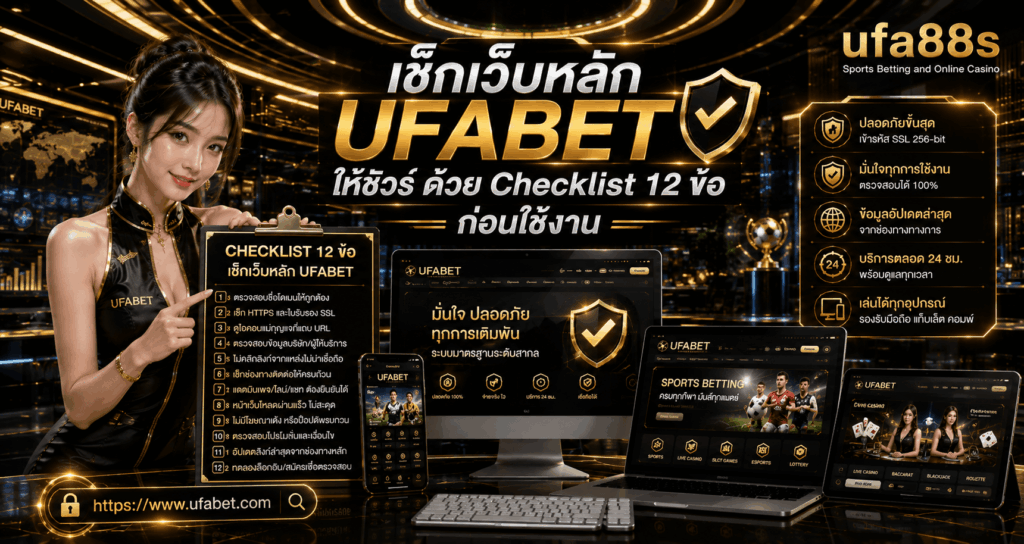 เช็กเว็บหลัก UFABET