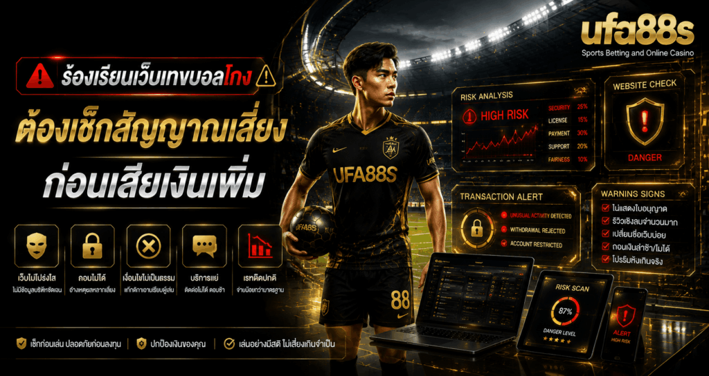 ร้องเรียนเว็บแทงบอลโกง