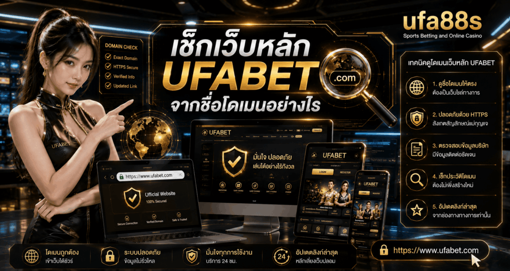 เช็กเว็บหลัก UFABET