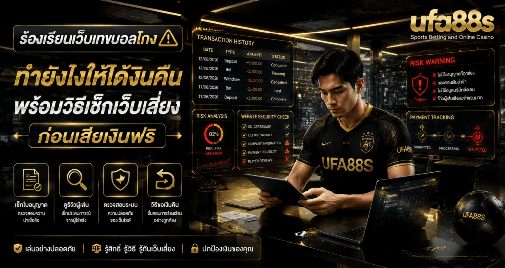 ร้องเรียนเว็บแทงบอลโกง
