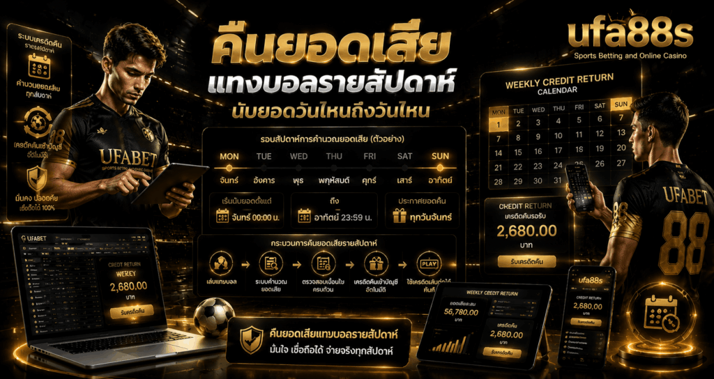 คืนยอดเสียแทงบอลรายสัปดาห์