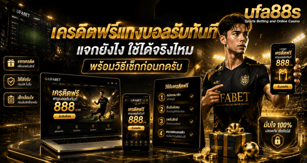 เครดิตฟรีแทงบอลรับทันที