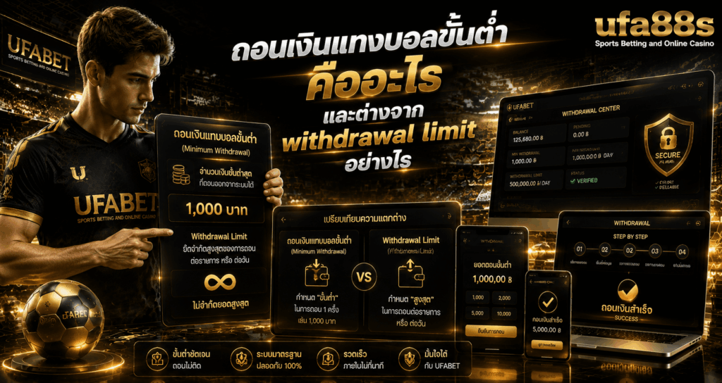 ถอนเงินแทงบอลขั้นต่ำ