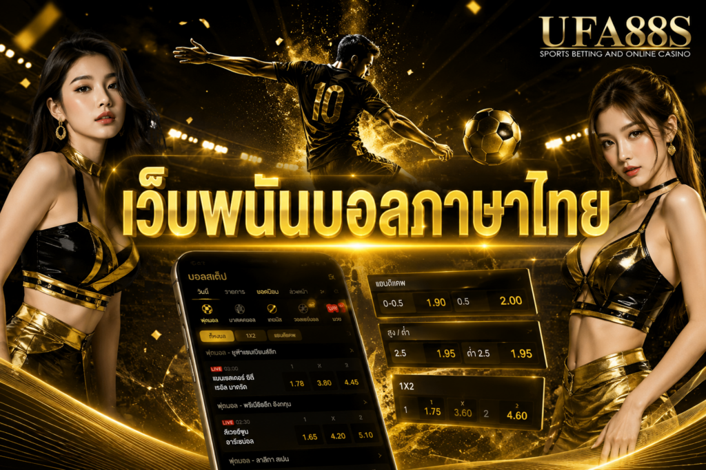 เว็บพนันบอลภาษาไทย สมัคร ฝากถอน และดูราคาได้สะดวก