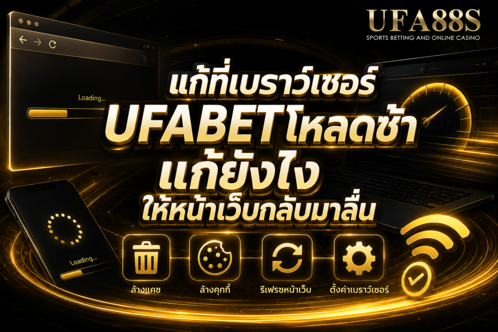 แก้ที่เบราว์เซอร์ UFABETโหลดช้า​แก้ยังไง ให้หน้าเว็บกลับมาลื่น
